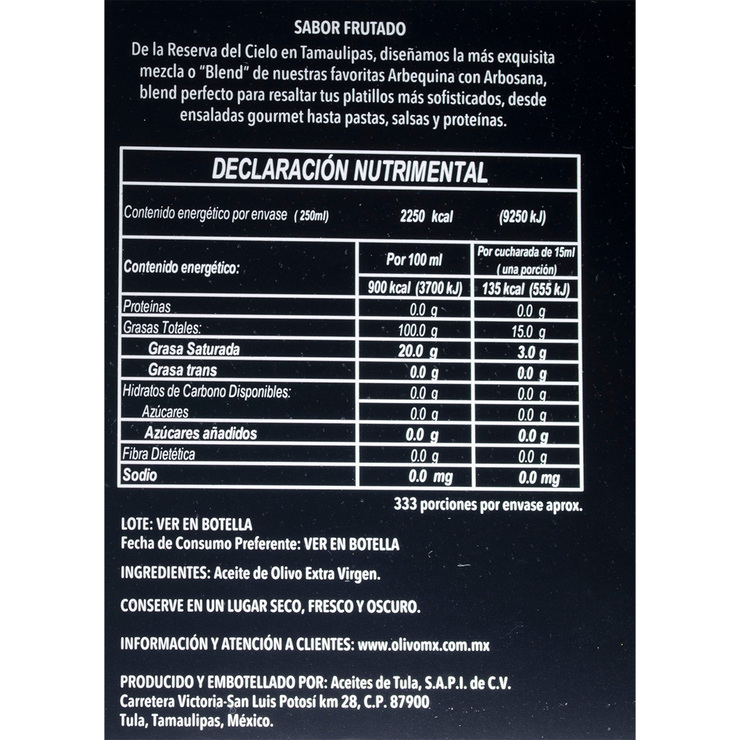 Olivo Del Cielo Aceite de Oliva Garrafa de 5 l — Imagen 2 de 2