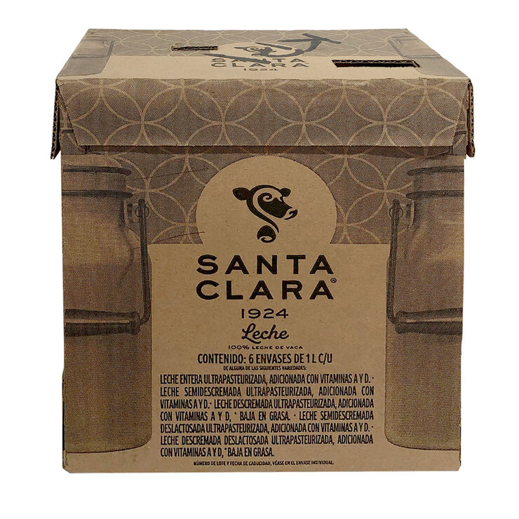 Santa Clara Leche Deslactosada 6 pzas de 1 l  — Imagen 2 de 2