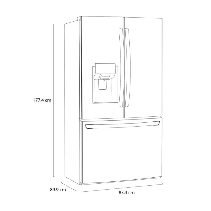 Refrigerador 25' French Door LG — Imagen 3 de 4