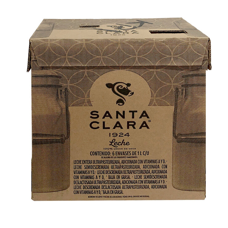 Santa Clara Leche Entera 6 pzas de 1 l — Imagen 2 de 2