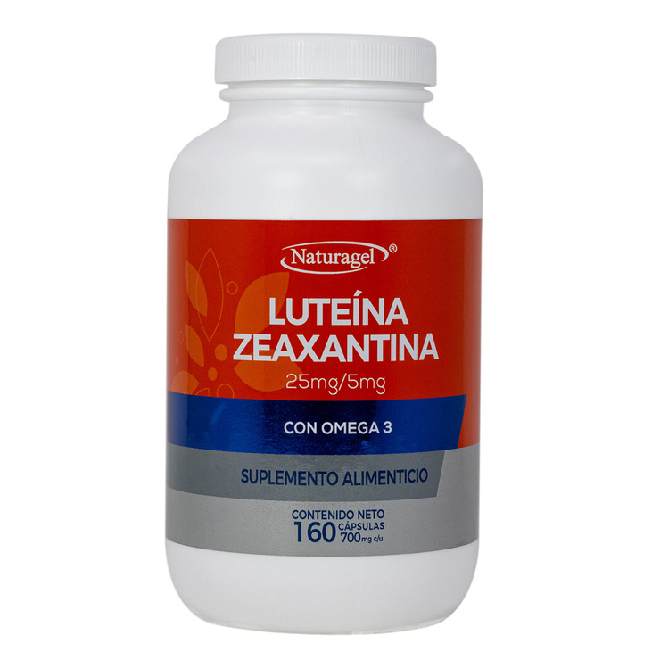 Naturagel Luteína, Zeaxantina con Omega 3 160 Cápsulas. — Imagen 1 de 3