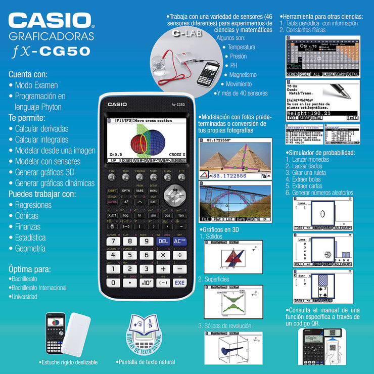 Casio Calculadora Gráfica FX-CG50  — Imagen 2 de 3