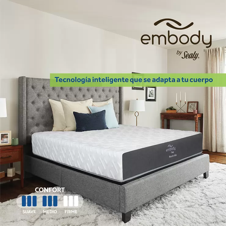 Sealy, Rockville, colchón, queen size — Imagen 1 de 4