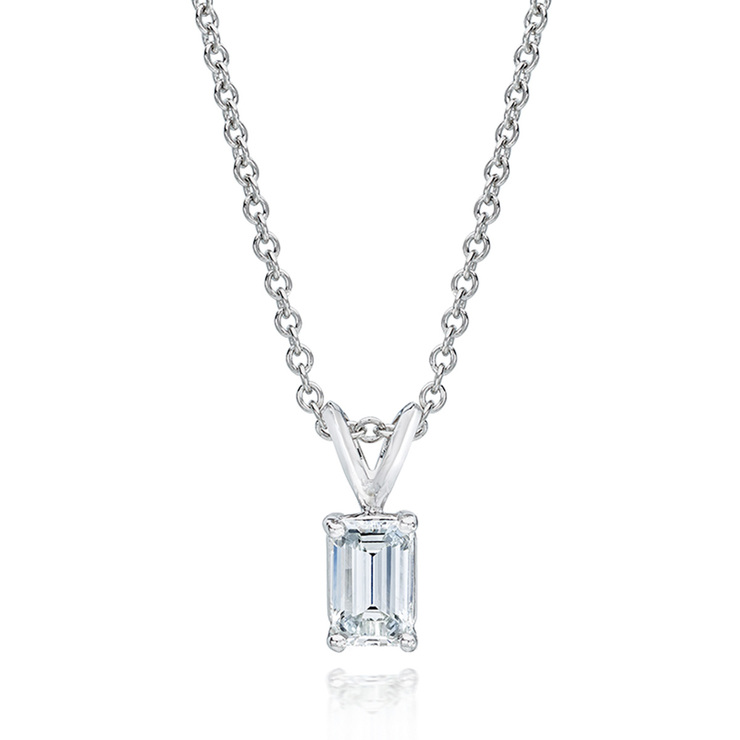 Dije de Diamante solitario 1.0ctw en Platino
