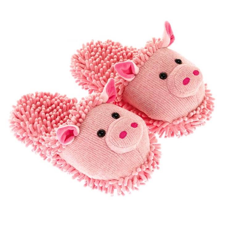 Pantufla para Dama Fuzzy Puerco, Aroma Home
