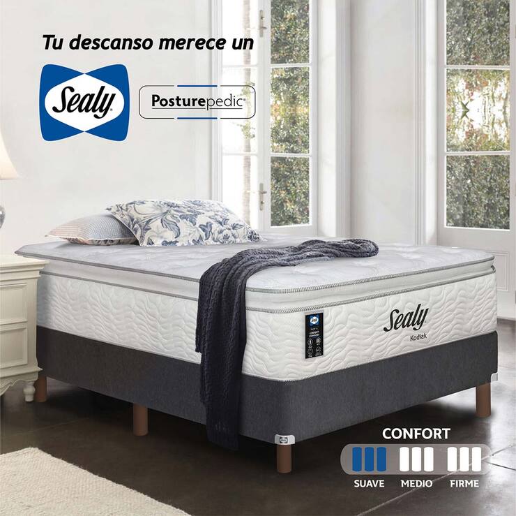 Sealy, Kodiak, colchón, matrimonial — Imagen 1 de 4