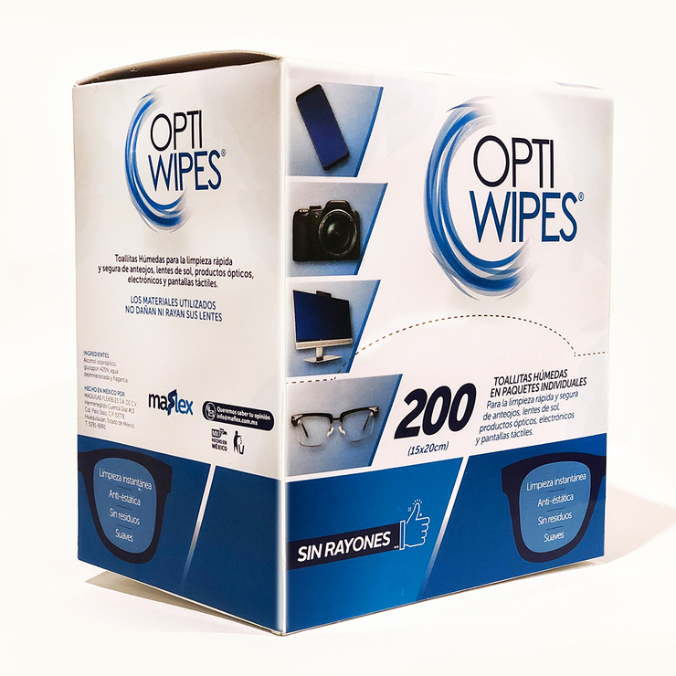 Optiwipes Toallitas Húmedas en Paquetes Individuales — Imagen 1 de 2