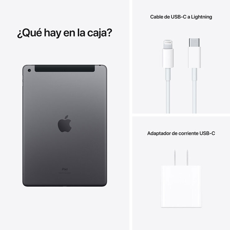 Apple iPad 10.2" Wi-Fi + Celular 256GB Gris Espacial — Imagen 3 de 4