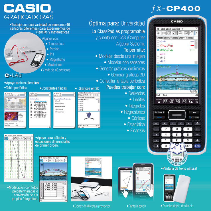 Casio Calculadora Gráfica FX-CP400 — Imagen 2 de 4
