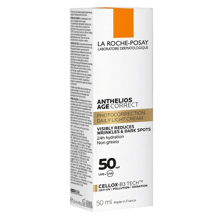 La Roche-Posay Anthelios Protector Solar Age Correct Crema Ligera FPS 50+ FPS — Imagen 2 de 3