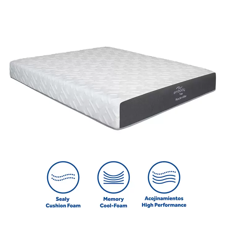 Sealy, Rockville, colchón, queen size — Imagen 4 de 4
