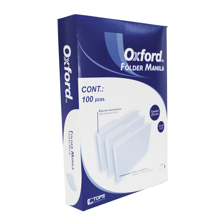 Oxford Folder Manila Tamaño Oficio 500 Piezas — Imagen 3 de 3