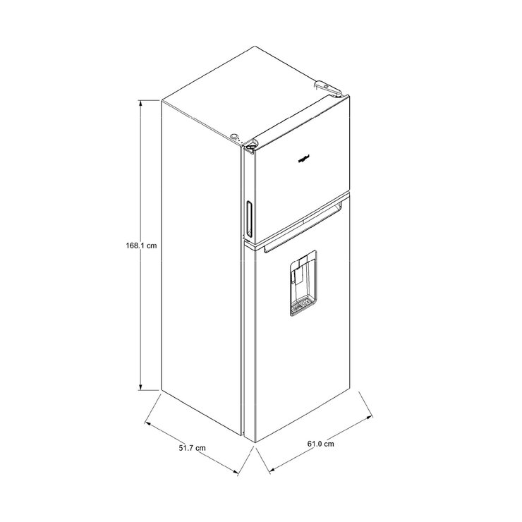 Refrigerador 11' Top Mount Whirlpool — Imagen 2 de 4