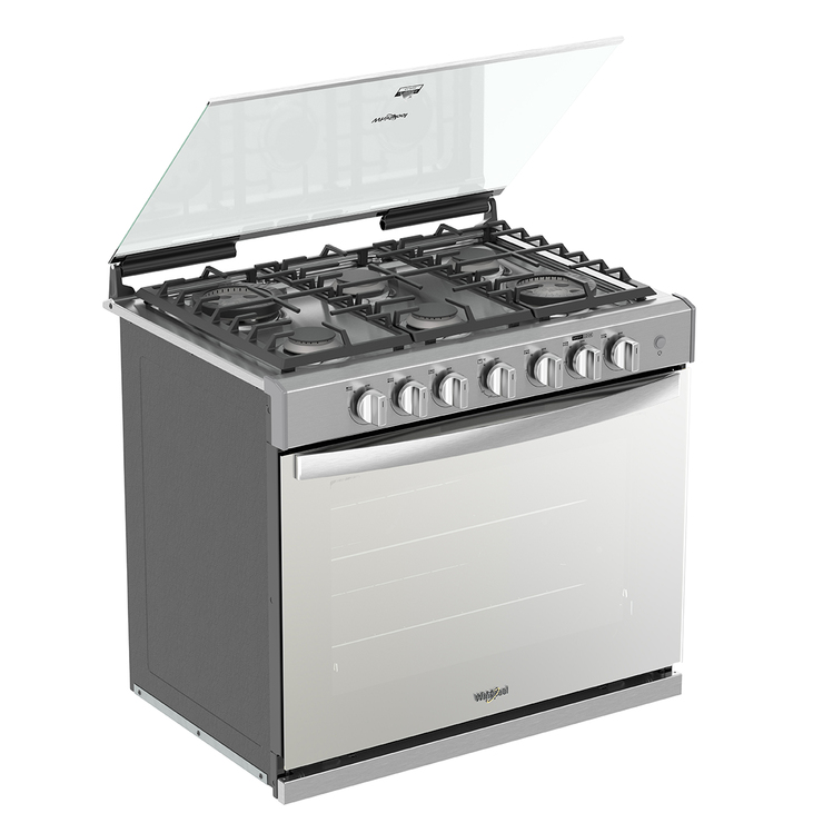 Estufa empotrable 30" con 6 quemadores Whirlpool — Imagen 2 de 4
