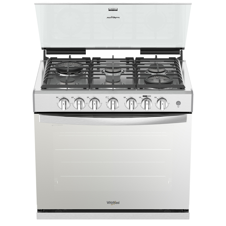 Estufa empotrable 30" con 6 quemadores Whirlpool — Imagen 1 de 4