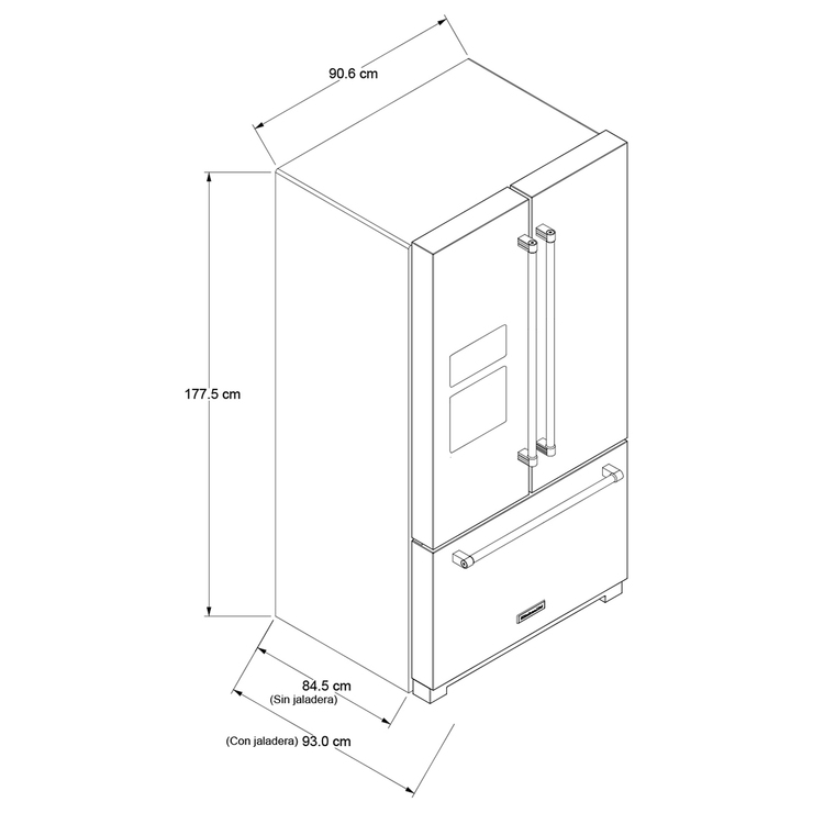 Refrigerador French Door 27' KitchenAid — Imagen 3 de 4