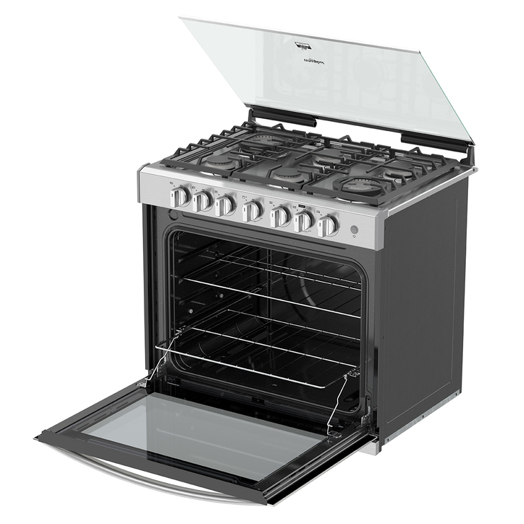 Estufa empotrable 30" con 6 quemadores Whirlpool — Imagen 3 de 4