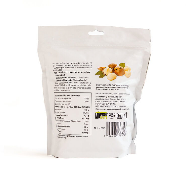 Moroki Nuts Nuez de Macadamia Natural 908 g — Imagen 2 de 4