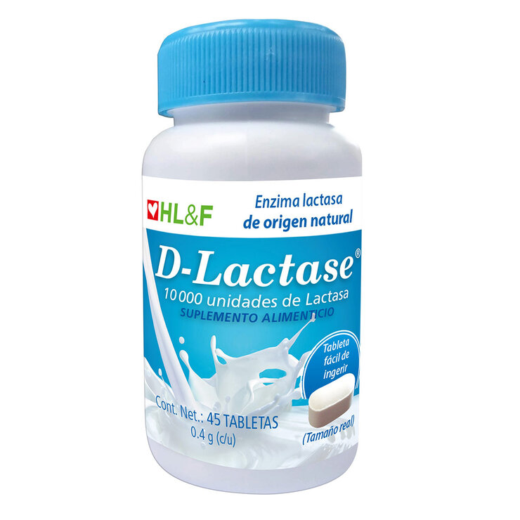 D-Lactase 0.4g 45 Tabletas — Imagen 2 de 3