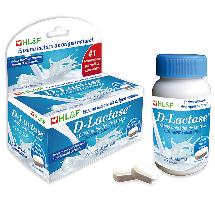 D-Lactase 0.4g 45 Tabletas — Imagen 3 de 3