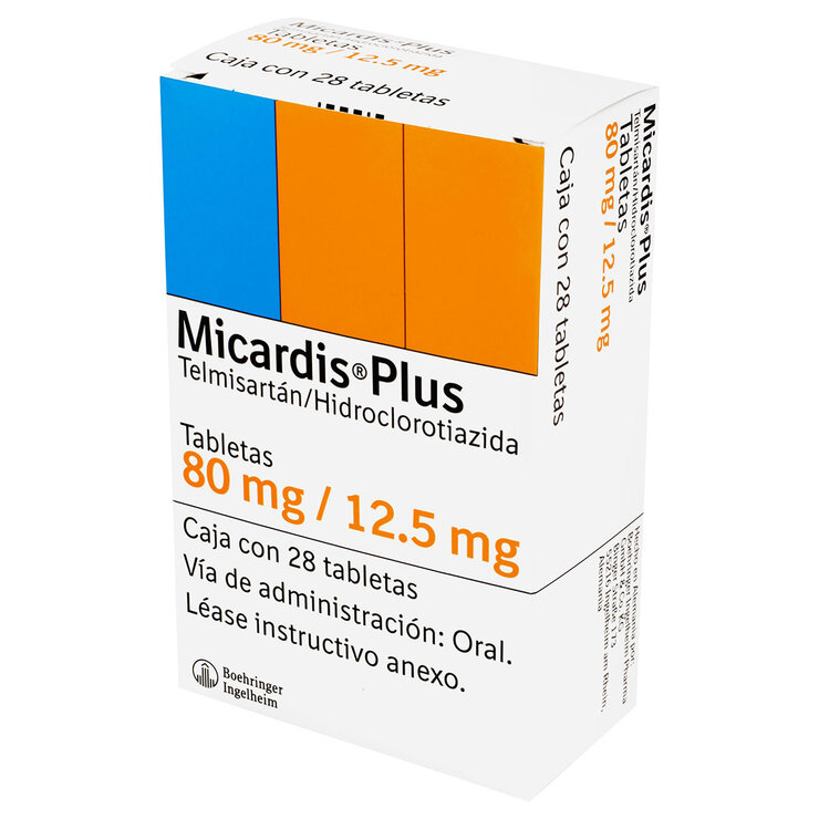 Micardis Plus 80/12.5mg 28 Tabletas — Imagen 1 de 2