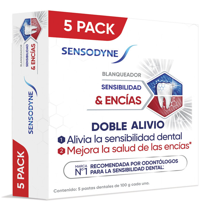 Sensodyne Crema Dental para Sensibilidad y Encías 5 pzas de 100 gr — Imagen 2 de 4