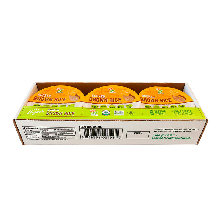 Minsley Arroz Orgánico 6 pzas de 210 g  — Imagen 3 de 3