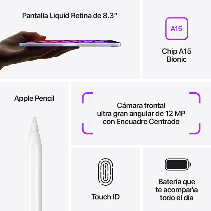 Apple iPad Mini 8.3" Wi-Fi + Celular 64GB Rosa — Imagen 4 de 4