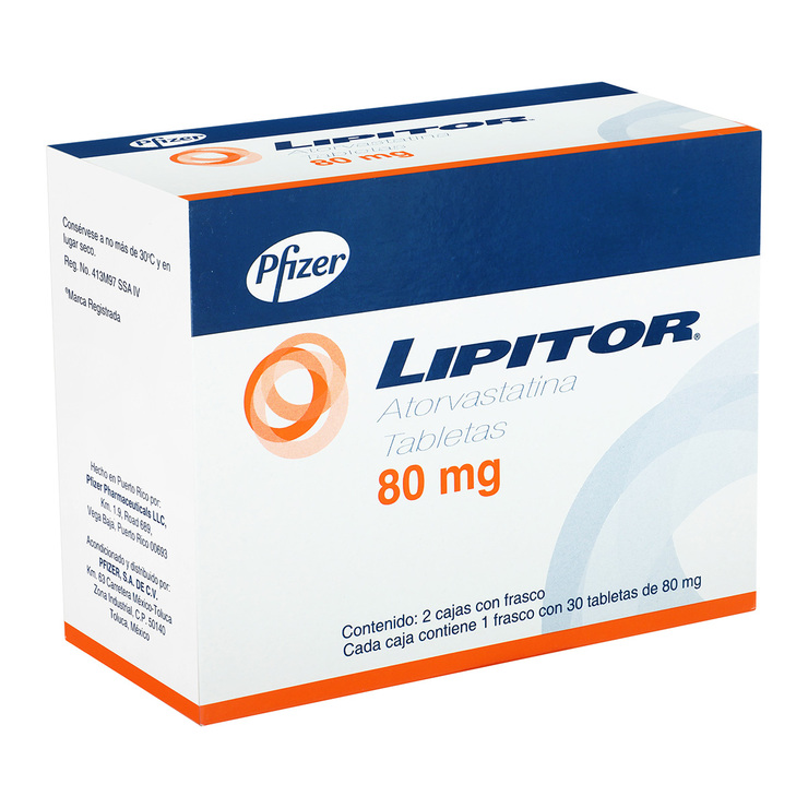 Lipitor 80mg 30 Tabletas 1+1  — Imagen 3 de 3