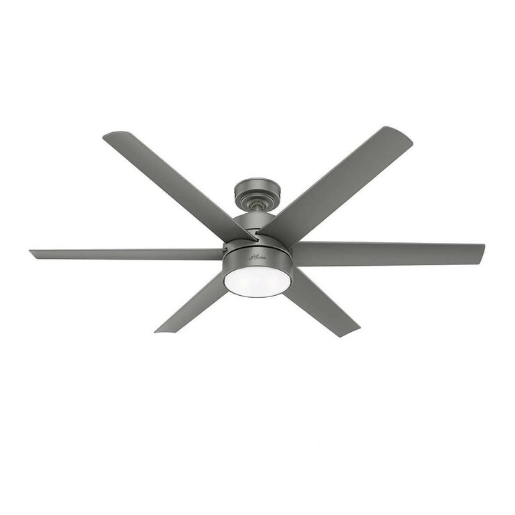 Hunter, Ventilador de Techo Solaria 60" - Plateado Mate — Imagen 1 de 4