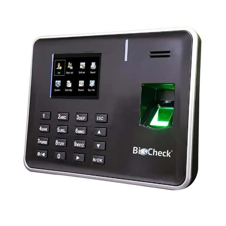 BioCheck Reloj Checador de Huella Digital para 30 Empleados — Imagen 1 de 2