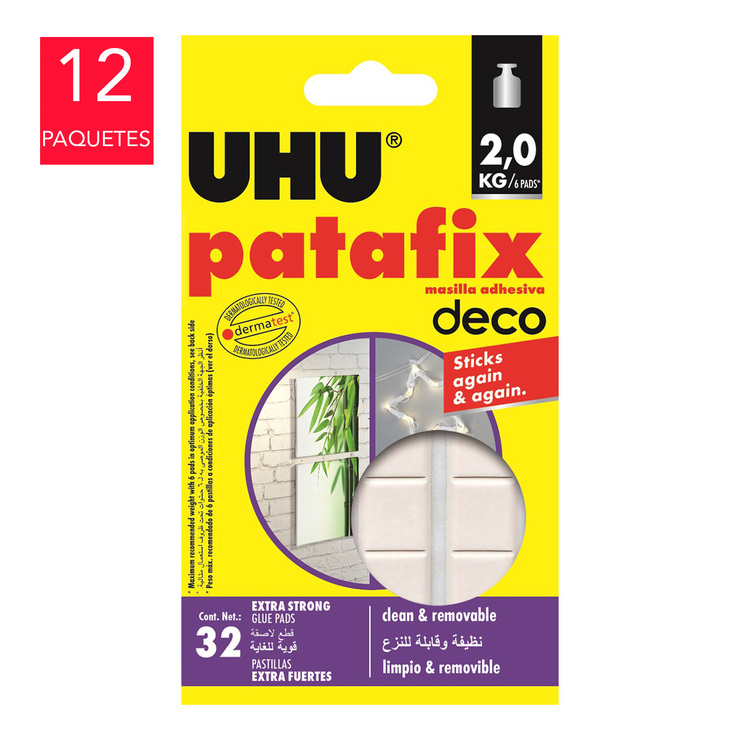 UHU Patafix Masa Adhesiva 12 Paquetes — Imagen 1 de 3