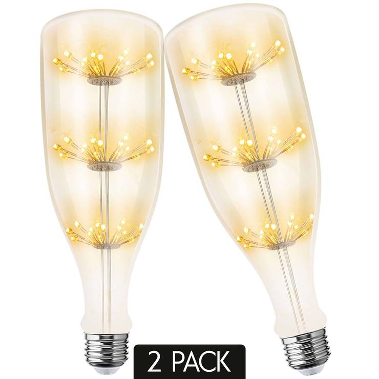 AKSI, 2 Focos Decorativos de Botella LED Vintage Miami