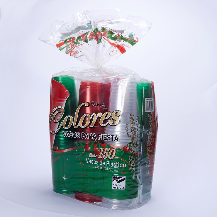 Colores Vasos de Plástico para Fiesta 150 piezas