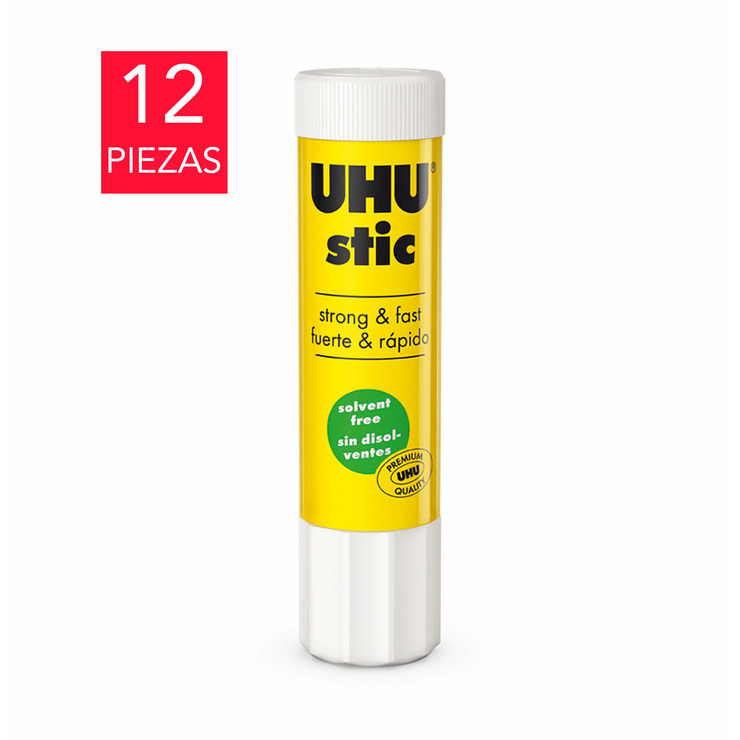 UHU Lápiz Adhesivo 21 gramos 12 Piezas — Imagen 1 de 3