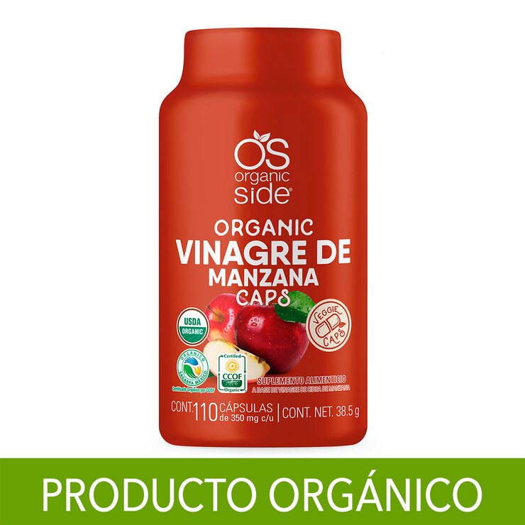 Organic Side Vinagre de Manzana 110 Cápsulas