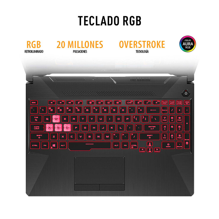 Asus TUF Gaming 15" FHD, Ryzen 5, GTX3050, 8GB RAM, 512 SSD — Imagen 3 de 4