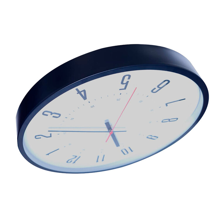 Amoreto Reloj de Pared con Marco Color Negro — Imagen 2 de 3