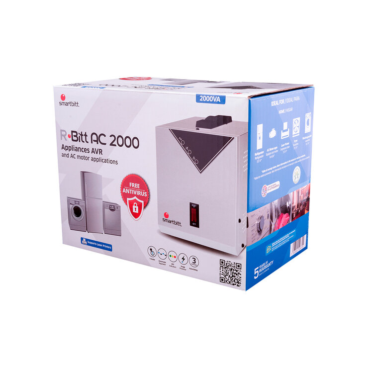 Smartbitt regulador y supresor de picos Linea Blanca — Imagen 3 de 3
