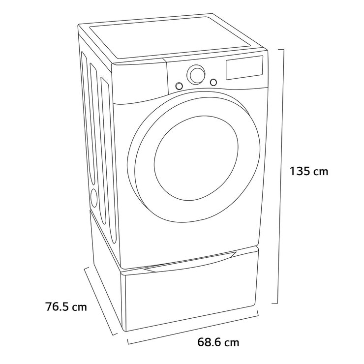 Secadora de gas 22Kg con pedestal carga frontal LG — Imagen 4 de 4