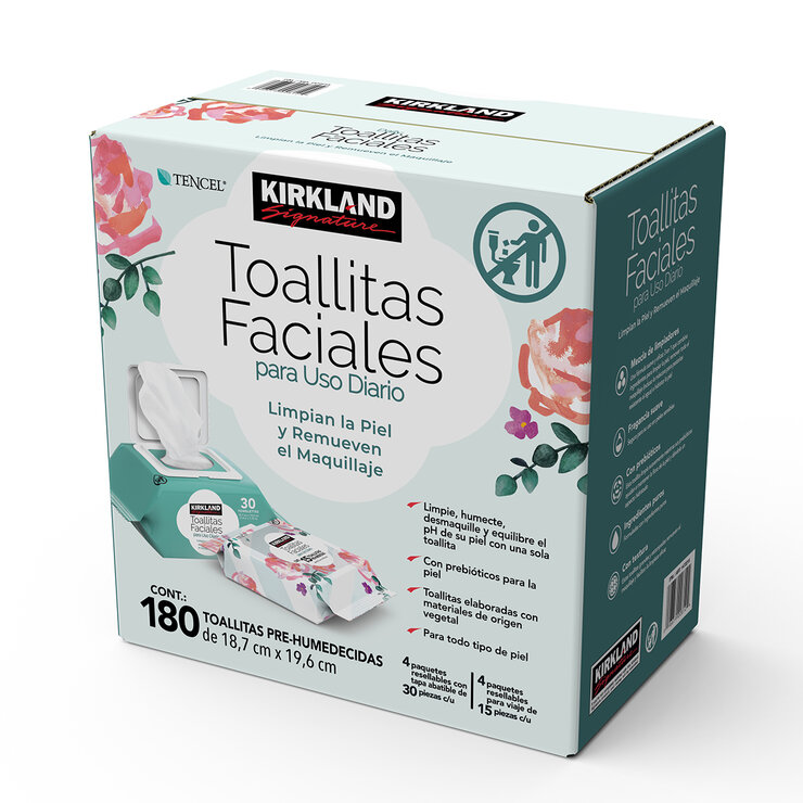 Kirkland Signature Toallitas Faciales 180 pzas — Imagen 3 de 3
