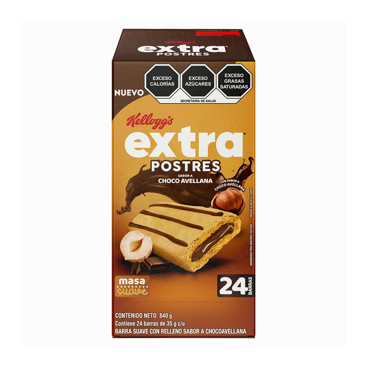 Kellogg's Barras Sabor a Chocolate y Avellana 24 pzas de 35 g — Imagen 1 de 2