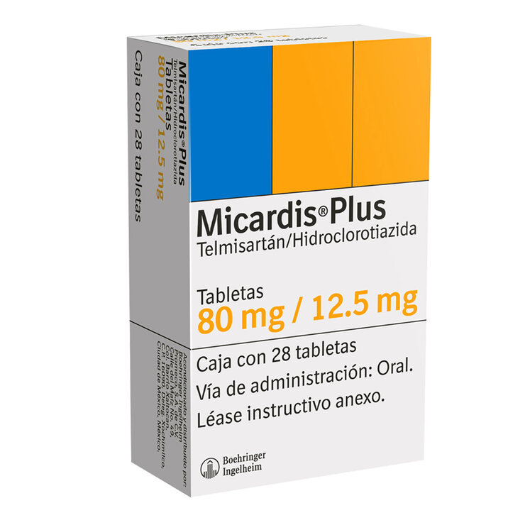 Micardis Plus 80/12.5mg 28 Tabletas — Imagen 2 de 2