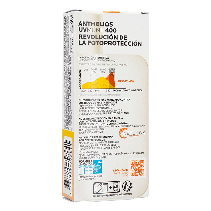 La Roche Posay Anthelios UV Mune 400 Fluido Con Color FPS50+ 50ml — Imagen 3 de 3