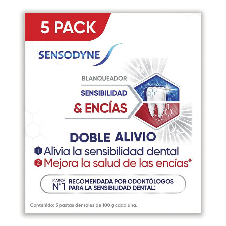 Sensodyne Crema Dental para Sensibilidad y Encías 5 pzas de 100 gr — Imagen 1 de 4