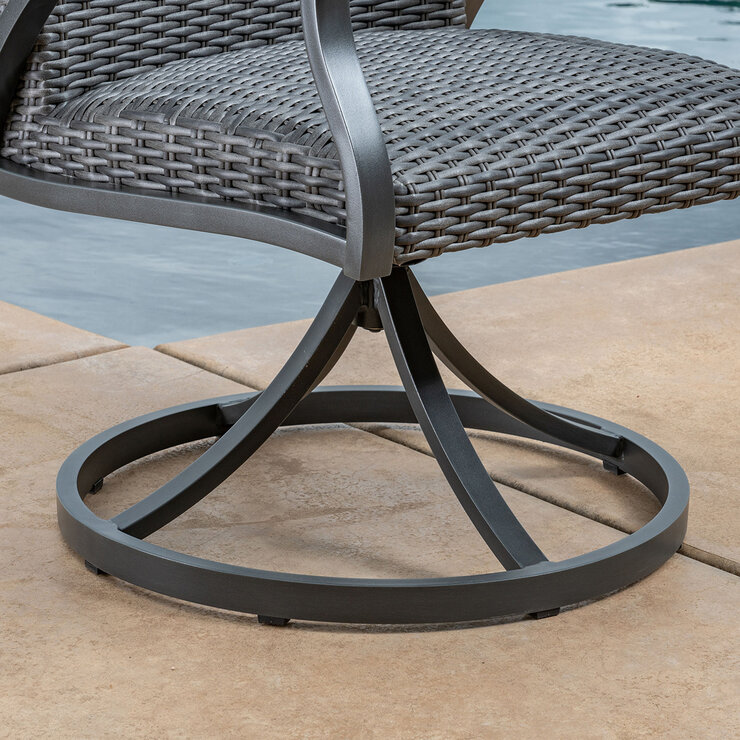 Sunvilla Sillas Giratorias para Comedor 2 Piezas — Imagen 3 de 4
