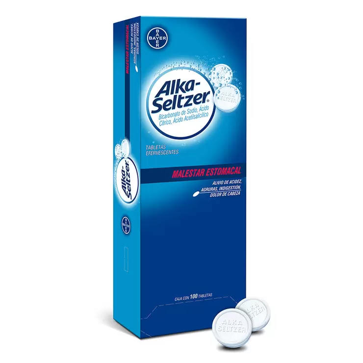 Alka Seltzer 100 Tabletas Efervescentes — Imagen 1 de 3