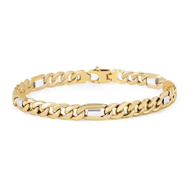 Pulsera para Caballero, Oro Amarillo de 14K  — Imagen 1 de 3