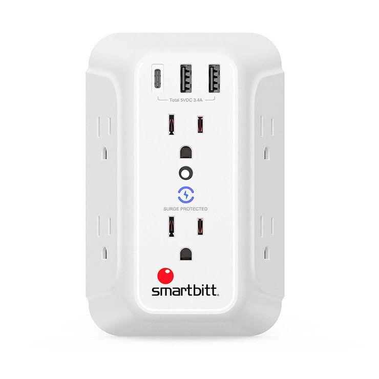 Smartbitt Supresor De Picos De Voltaje SBSS-BW6-3U