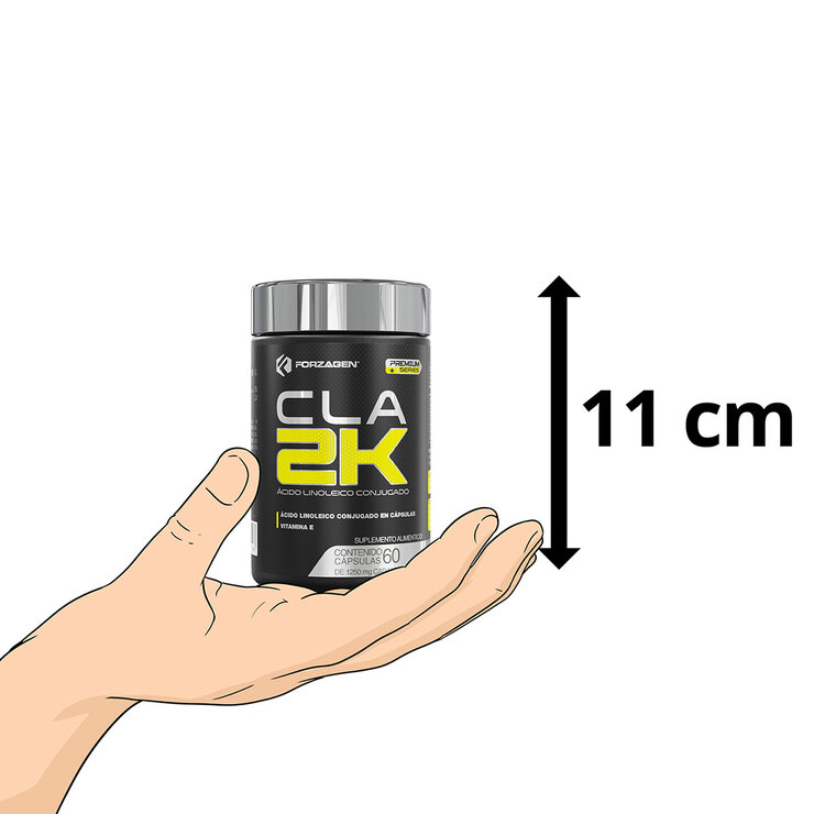 Forzagen Premium CLA-2K Ácido Linoleico Conjugado y Vitamina E Frasco con 60 Capsulas de 1250mg c/u — Imagen 2 de 4